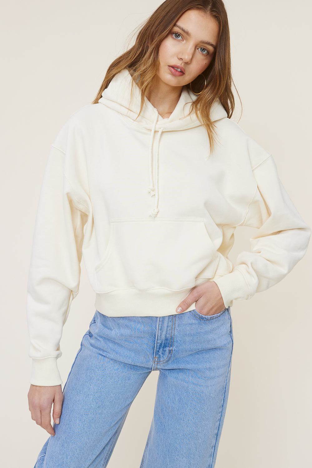 Soft cropped hoodie new arrivals